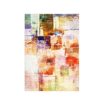 Teppich KAYOOM "Visionary 134", multi, B:230cm H:8mm L:330cm, Polyester, Teppiche, Teppich, Kurzflor, Patchwork Muster, Modernes Muster