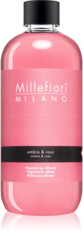 Millefiori Ambra & Rosa recharge pour diffuseur d'huiles essentielles 500 ml