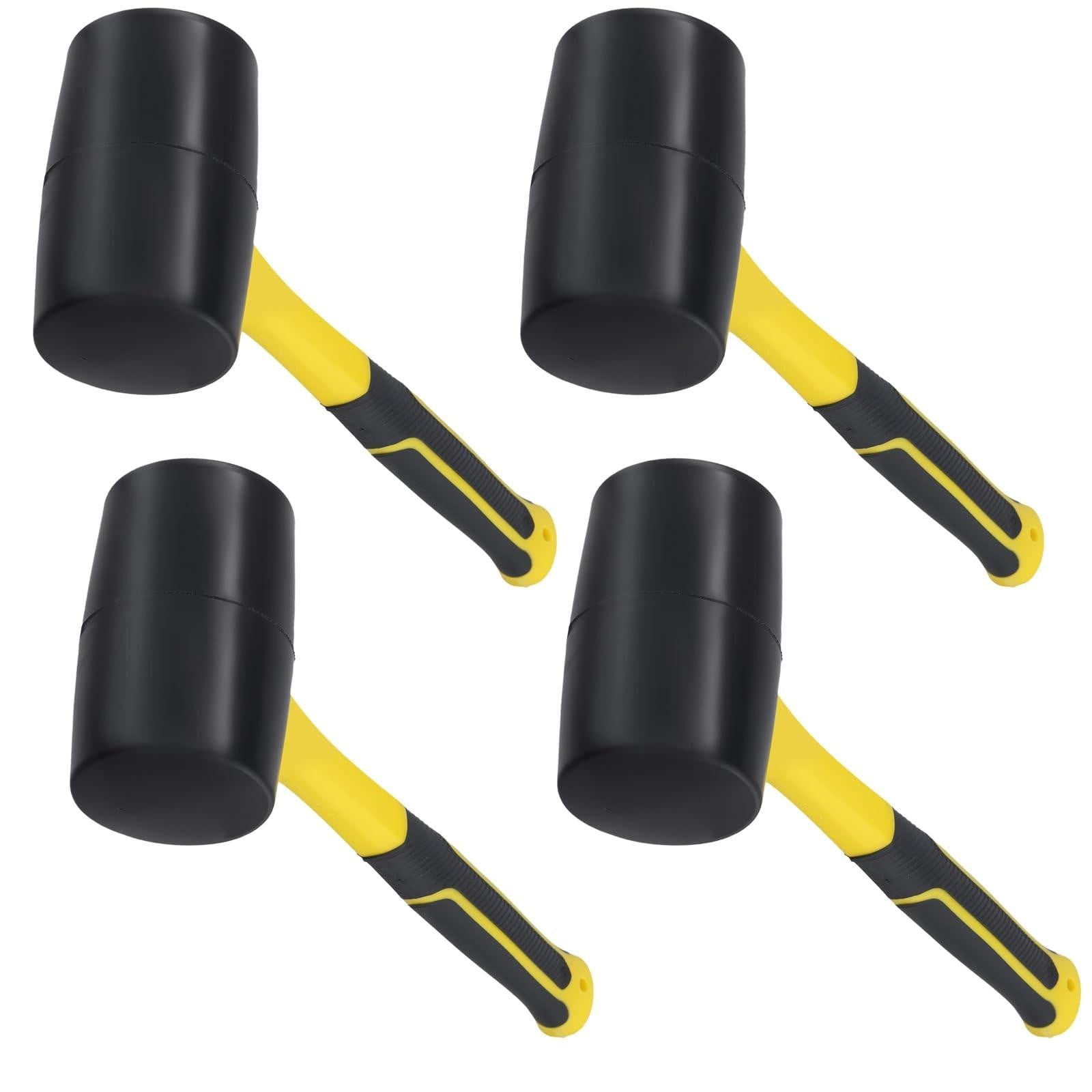 Set van 4 rubberen hamers voor diverse toepassingen