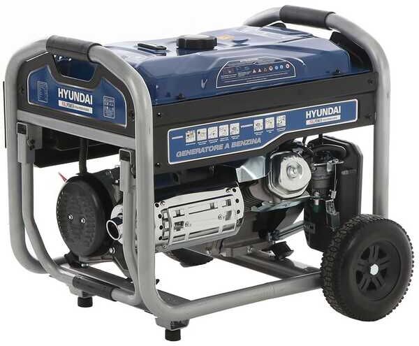 Hyundai LS6875EFP - Generatore di corrente carrellato con AVR 5.5 kW - Continua 5 kW Full-Power