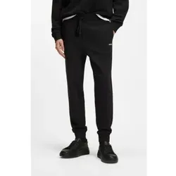 HUGO für Herren. 50489617 Gerade geschnittene Hose schwarz (L), Lässig, Baumwolle
