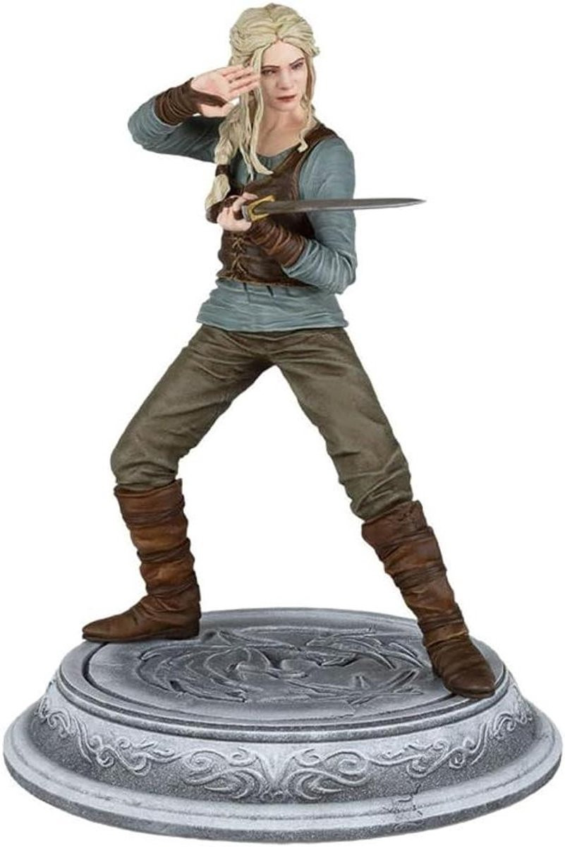 Verzamelfiguur Ciri - Handbeschilderd Beeldje - Wit Zilver - Hoogte: 24 cm