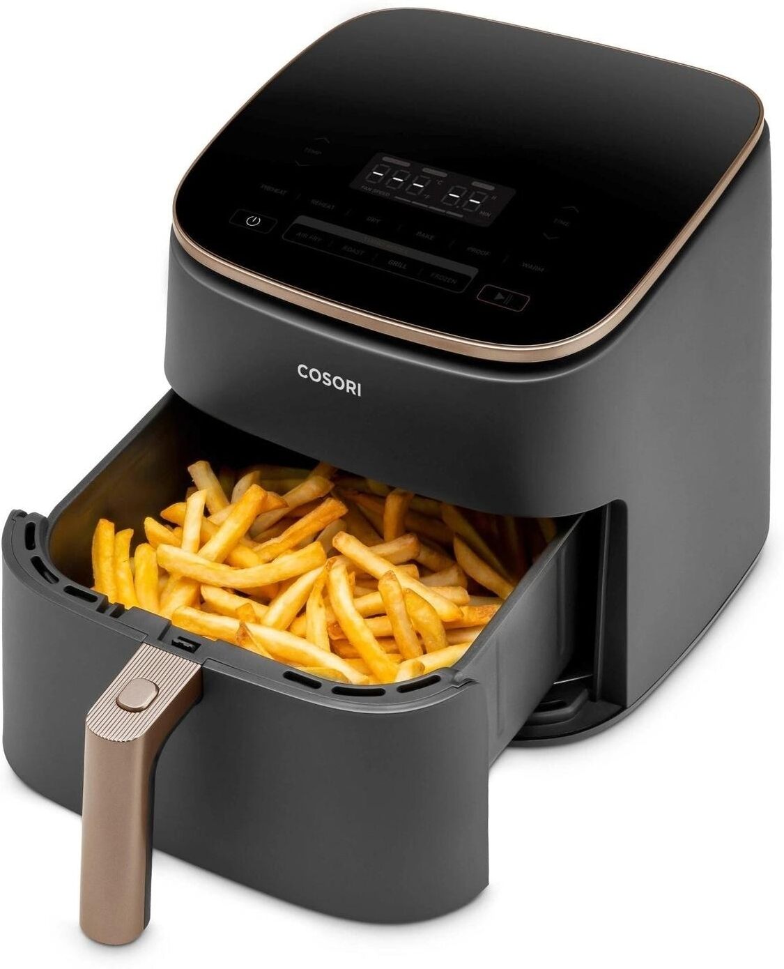 Heissluftfritteuse "Cosori TurboBlaze 6 l", schwarz, B:30cm H:30,1cm T:40cm, Fritteusen, Heissluftfritteuse mit 6 Litern Fassungsvermögen und 9 Programmen, Heissluftfritteuse schwarz Einheitsgröße
