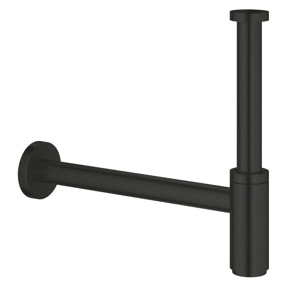 Grohe Geruchsverschluss 1 1/4 Zoll für Lavabo, mattschwarz (Flaschensiphon, 1 1/4") (295032430)