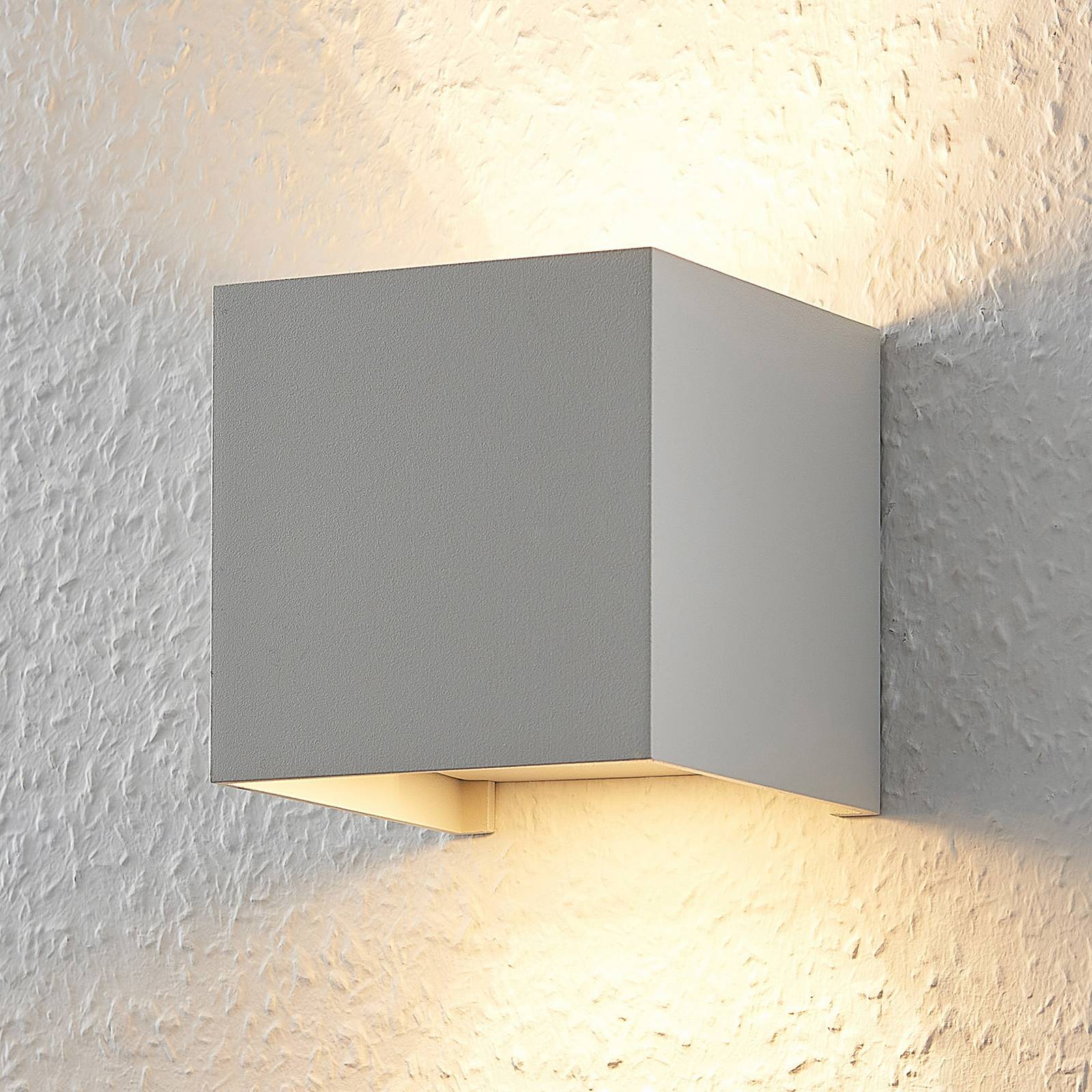 Wandlampe Zuzana Arcchio, dimmbar, weiß / opal, für Wohn- / Esszimmer, Aluminium, Modern, Wandleuchte, Wandlampe Innen