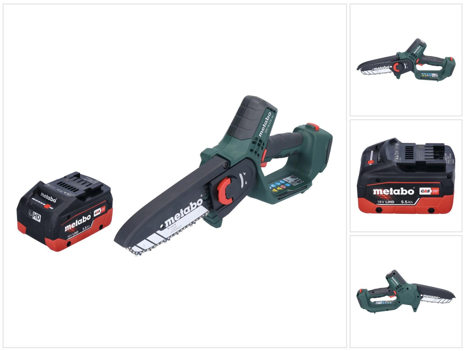Metabo MS 18 LTX 15 accu-houtzaag 18 V met 5,5 Ah accu