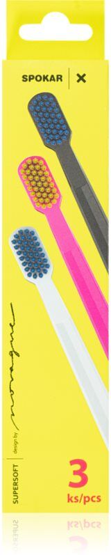 Spokar X 3429 Supersoft brosse à dents super soft 3 pcs