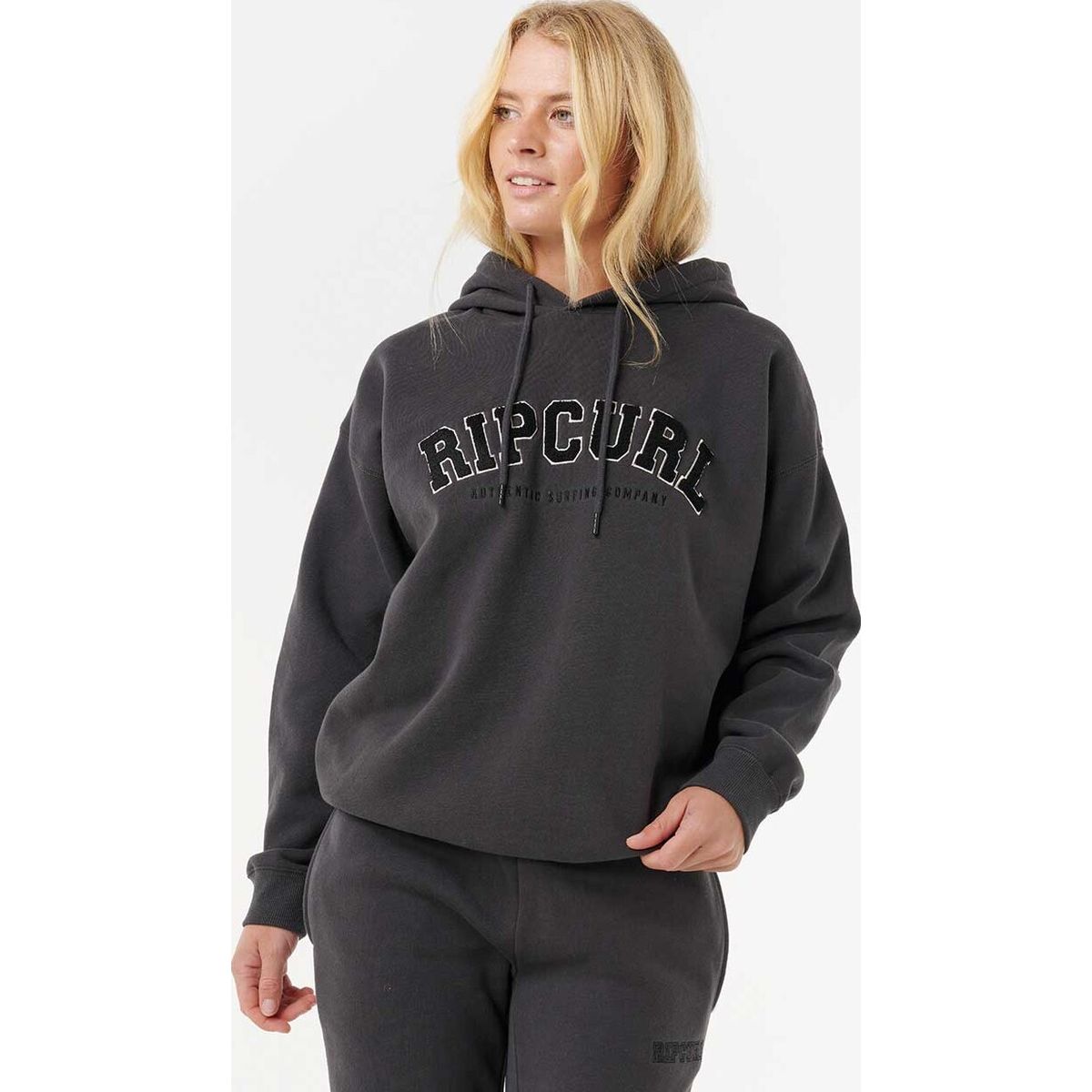 RipCurl Varsity Hoodie washed black (8264) XS 08HWFL_8264_XS