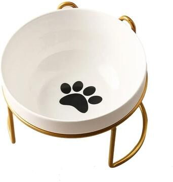 Uplift Essentials Orthopedic High Capacity Ceramic Dining Collection gold Stand Single A