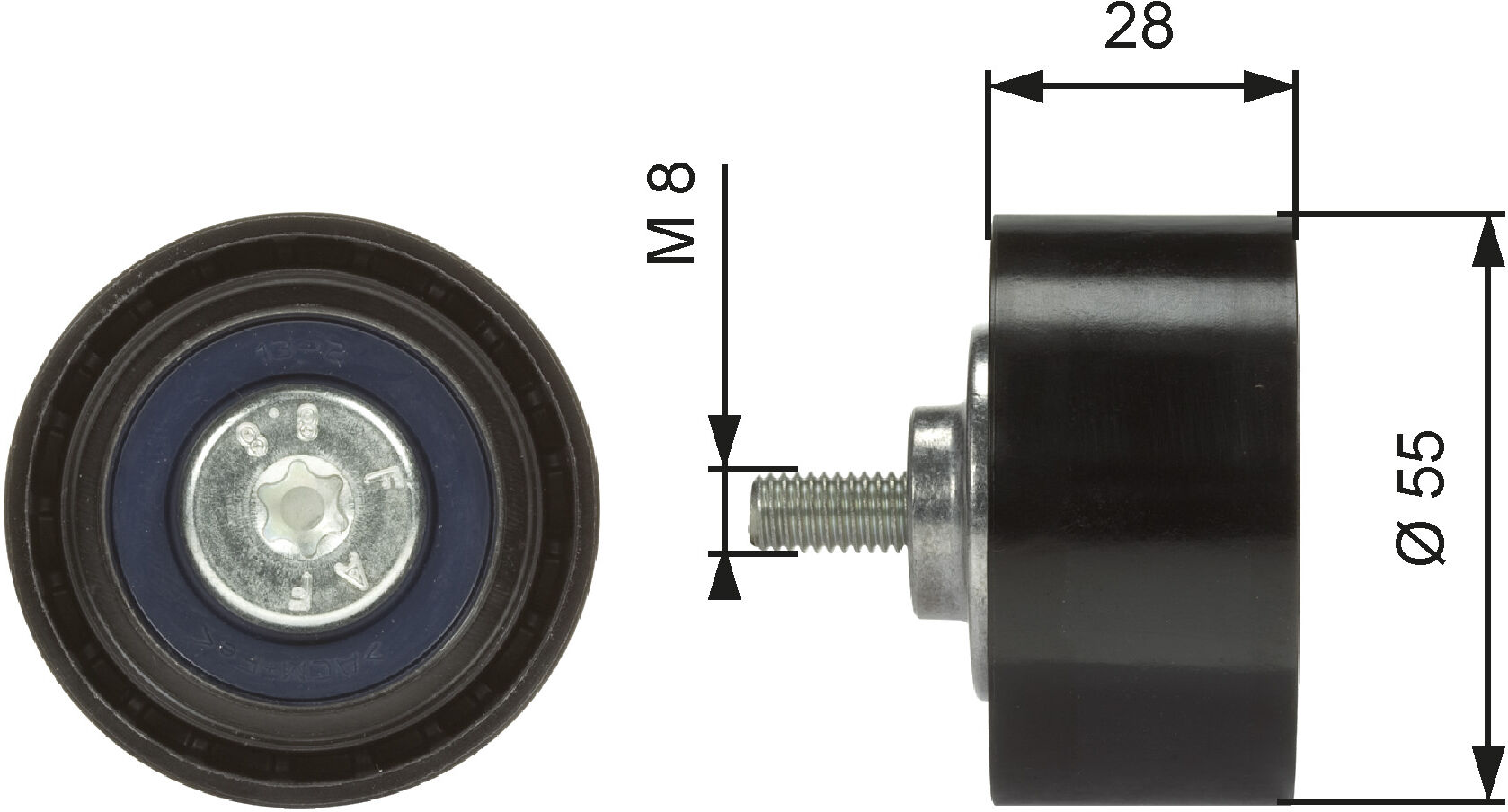Gates Umlenk-/führungsrolle, Keilrippenriemen Drivealign® T36373 Für Bmw