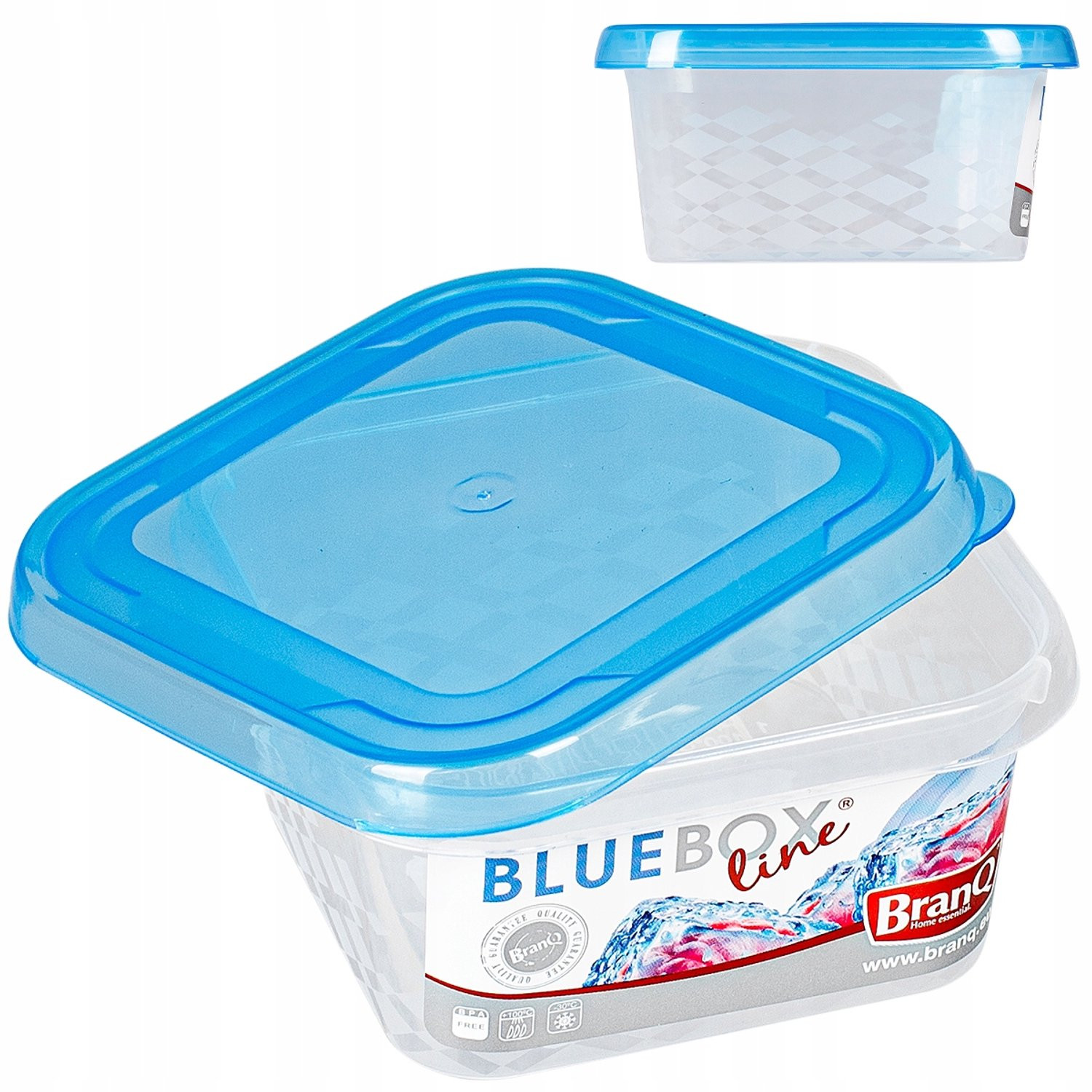 BranQ Blue Box Voedselcontainer 0,25L - Rechthoekig
