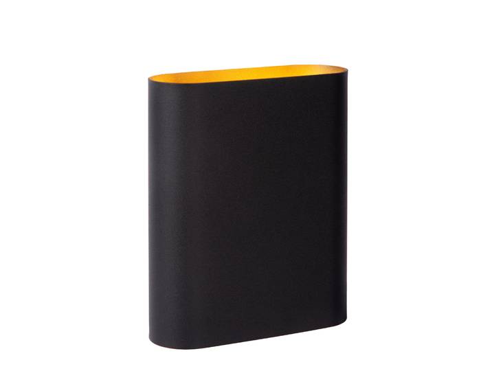 Lucide OVALIS - Wandlamp - 2xE14 - Zwart