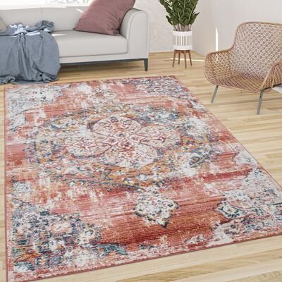 Paco Home Vintage Rug Oriental Design with Modern Ornaments Multicolor