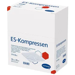 Hartmann ES-Kompressen steril 8- lagig 25 x 2 Stück - 10 x 10 cm / Einzelpackung 25X2 St