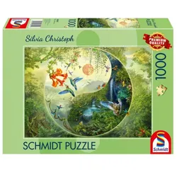 Schmidt Spiele - Silvia Christoph – Yin & Yang im Wald der Kolibris 1.000 Teile Puzzle