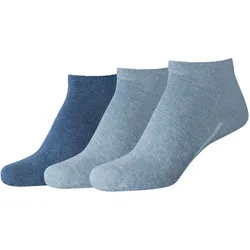 3er Pack camano Soft Sneakersocken 0033 - denim melange 43-46