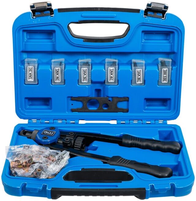 BGS Jeu de pinces pour écrous à river, M3 - M10, 68 pièces ; BGS technic (408)
