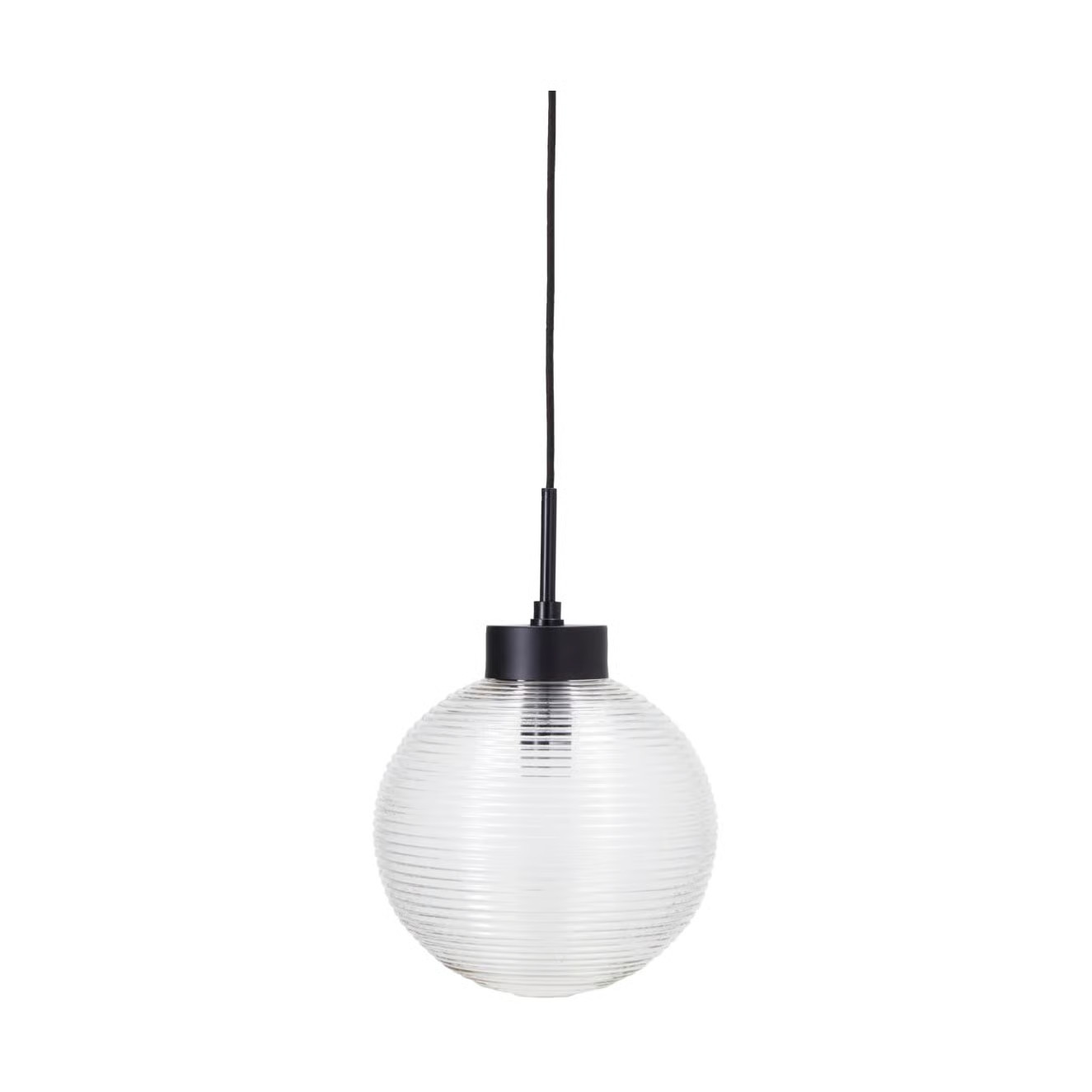 House Doctor Gaia hanglamp transparant met glazen kapel Ø 34 cm