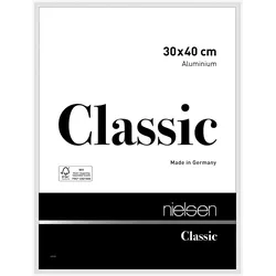 Nielsen Bilderrahmen Classic Aluminium Weiß glanz / 30 x 40