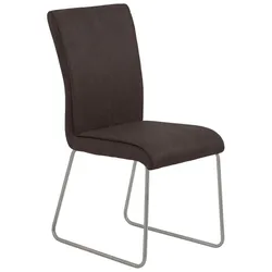 2er-Set Stuhl Milano Mikrofaser Braun