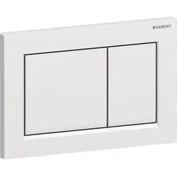 Geberit Omega20 Betätigungsplatte, eckig 2-M-Sp., chrom matt, Etc /chrom glänzen...