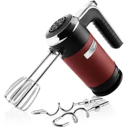 Westinghouse Handmixer Retro, Handmixer, Schwarz, Rot