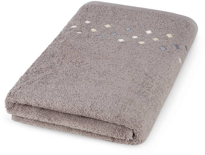 Duschtuch ROSS Stoneline , grau (flanell), B:70cm L:140cm, Frottier, Baumwolle, Handtücher, Duschtuch, aus feinster Baumwolle