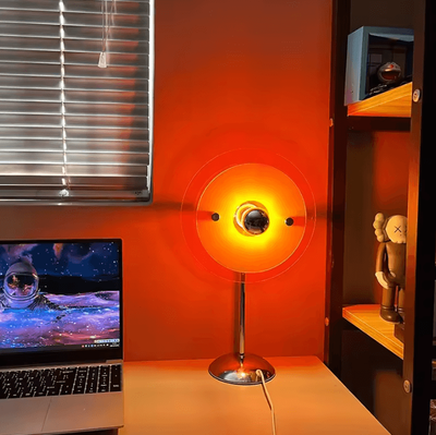 Inspire Curations Sunset Projection Table Lamp USB LED Rainbow Mood Light For Home Decor sunset Style usb Plug