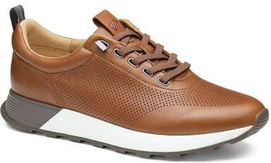 Johnston & Murphy Kinnon Perfed Jogger - Mens 8 Tan Sneaker Medium