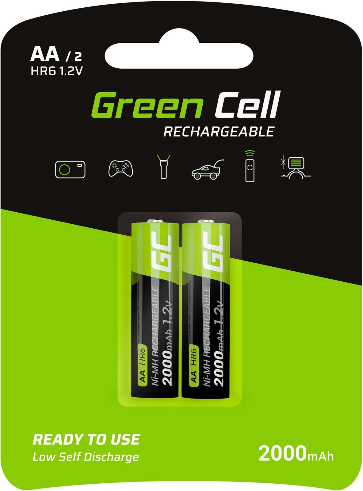 Green Cell GR06 Oplaadbare AA-batterij Nikkel-metaalhydride (NiMH)