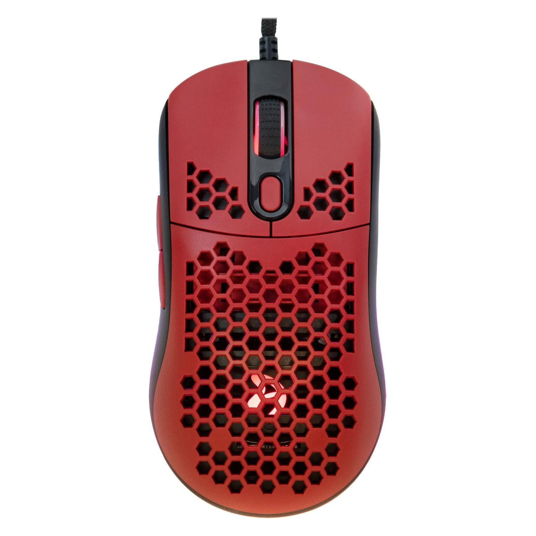 Arozzi Gamingmaus Favo Ultra Light /rot (Kabelgebunden) (AZ-FAVO-BKRD)