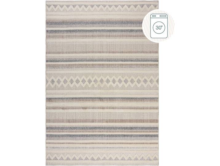 Teppich Wronk natur Streifen Mischgewebe 155 x 230 cm