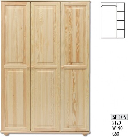 Echtes Holz Massivholz Vollholz Kleiderschrank Schrank Massive Schränke Landhaus