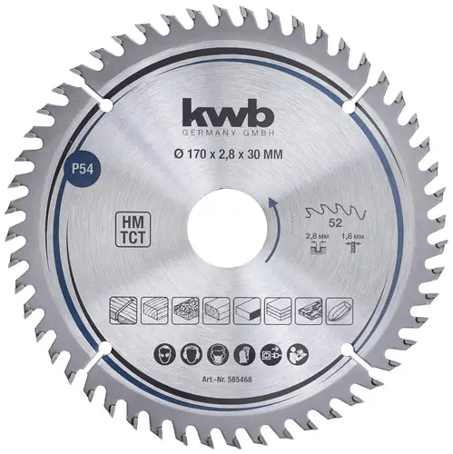 Kwb 585468 Kreissägeblatt 170 x 30mm 1St.
