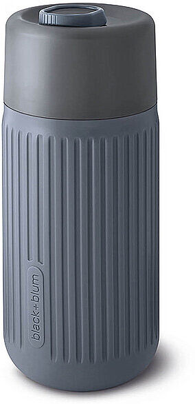 BLACK+BLUM Coffee-To-Go Becher 340ml Schiefer/Glas grau B