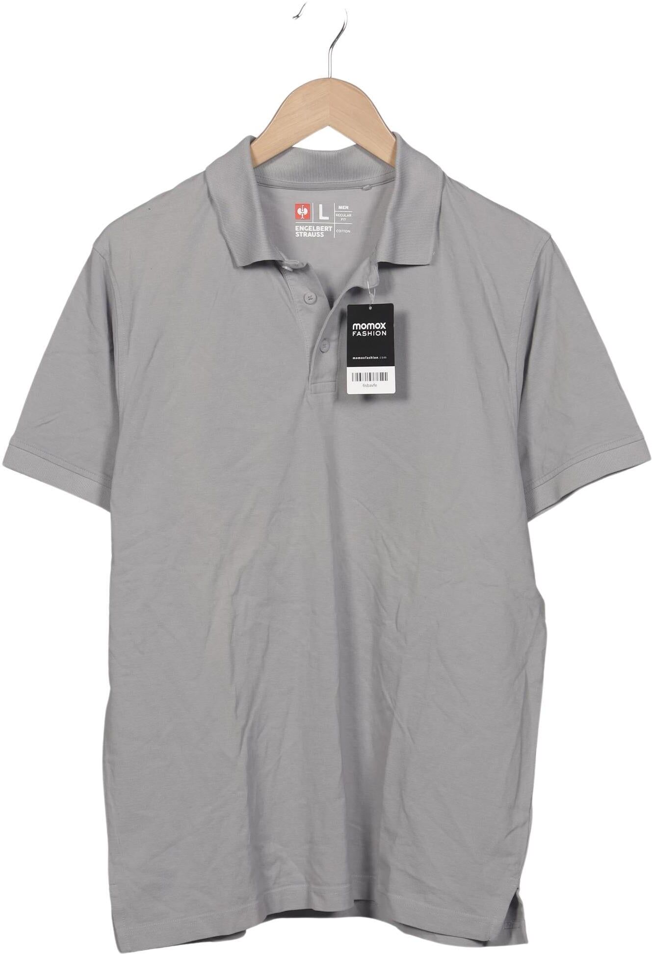 engelbert strauss Herren Poloshirt, Grau, Gr. L, Baumwolle - Second Hand
