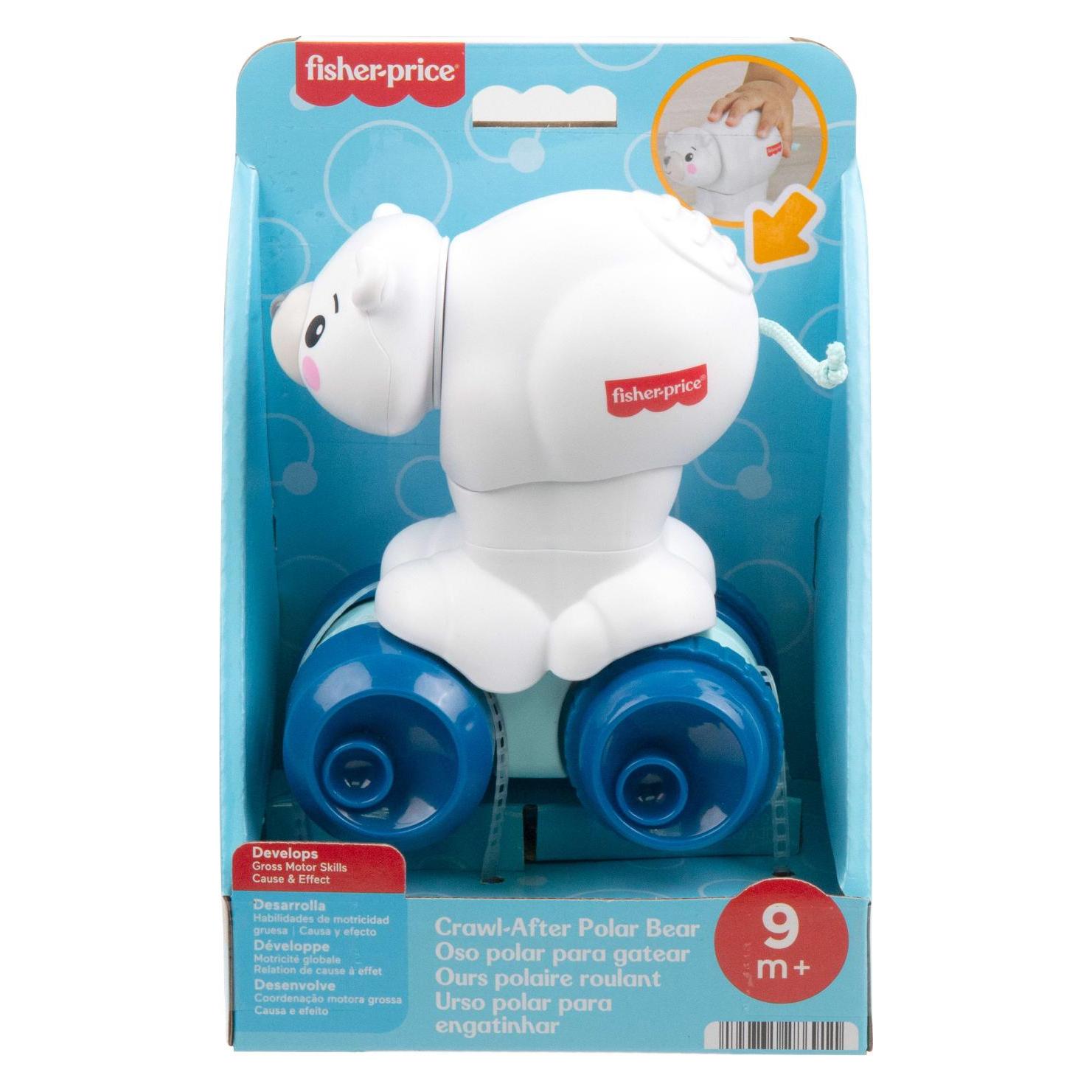 Fisher-Price Krabbelspass Eisbär (Dänisch, Deutsch, Englisch, Finnisch, Französisch, Griechisch, Italienisch, Niederländisch, Norwegisch, Polnisch, Portugiesisch, Russisch, Schwedisch, Slowakisch, Spanisch, Tschechisch, Türkisch, Ungarisch, 0.75 - 3 Jahre) (JDL63)