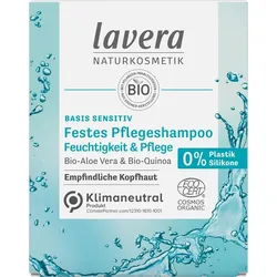 Lavera basis sensitiv Festes Pflegeshampoo Feuchtigkeit & Pflege 50 g
