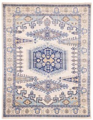 ECARPETGALLERY Hand-knotted Jules Serapi Cream Wool Rug - 7'10 x 10'1