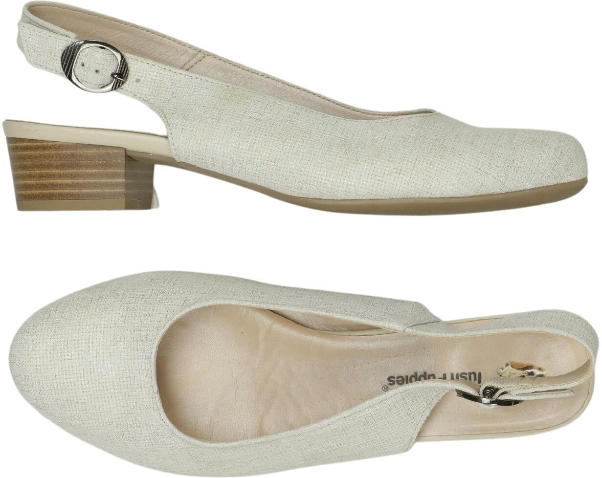 Hush Puppies Damen Pumps, Cremeweiß, Gr. EU 37 (US 6), Leder - Second Hand