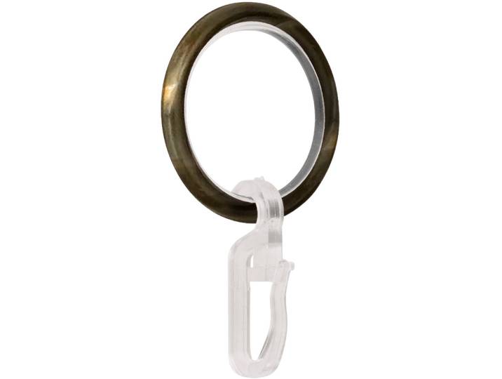 Gardinenring GARESA Ring mit Haken Gr. 1, gold (antikmessingfarben), Ø:16cm, Gardinenbefestigungen, Gardinenring, für Durchmesser bis 16 mm, einfache Montage