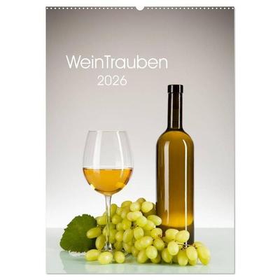 WeinTrauben 2026 (Wandkalender 2026 DIN A2 hoch), CALVENDO Monatskalender