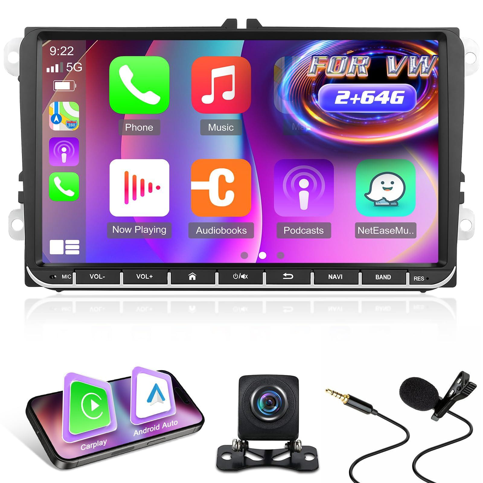 Selius 9 inch Android autoradio met Carplay voor diverse Volkswagen modellen