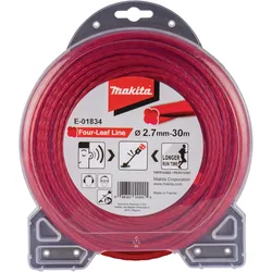 Makita Mähfaden Four-Leaf, 2,7 mm - 30 m - rot - E-01834 rot - rot