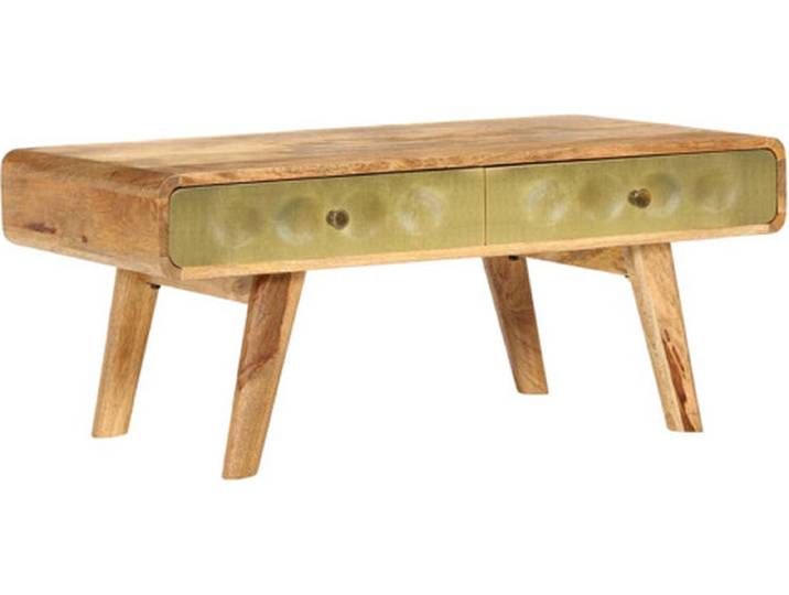vidaXL - Salontafel - 90x50x40 - cm - massief - mangohout