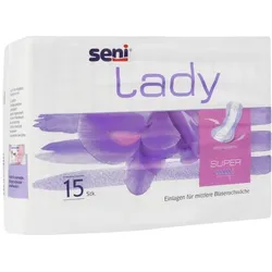 Seni Lady Super Inkontinenzeinlagen für Frauen, 18 x 37 cm, 800 ml 15 St