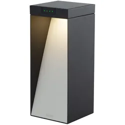 Lumisky Solarpollerleuchte aus Aluminium MILIO FULL H35CM Aluminium Schwarz