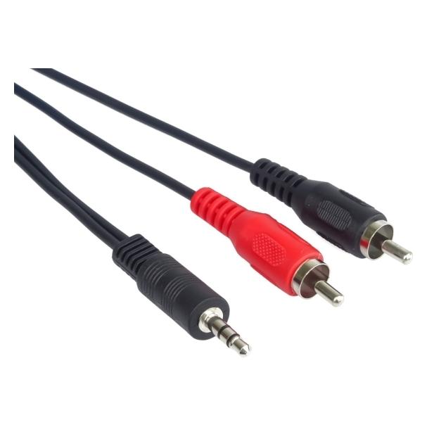 PremiumCord Kabel Jack -2xCINCH M/M (15 m, AUX Kabel, Cinch Kabel) (KJACKCIN15)