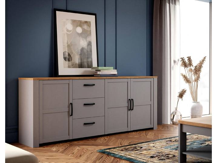FORTE Sideboard Bohol, großes Sideboard,Breite 2,20 mtr. Soft-Close, Stauraum, Breite 220 cm