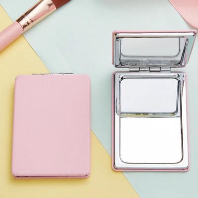 Uplift Picks Mini Folding Pocket Mirror Portable Compact Travel Makeup Mirror pink